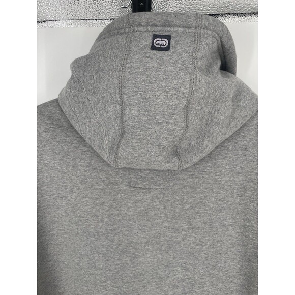Vintage Ecko UNLTD Zip Up Hoodie Mens Gray Y2K Spell Out Grunge Skater 2X - Picture 5 of 16